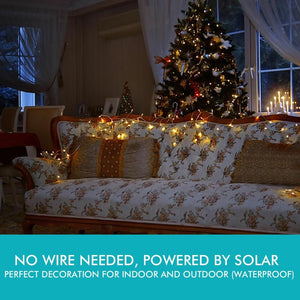30M 300LED String Solar Powered Fairy Lights Garden Christmas D?cor Cool White Deals499