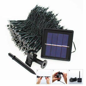 35M 200LED String Solar Powered Fairy Lights Garden Christmas Decor Multi Colour Deals499