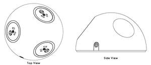 OE Elsafe: Pluto 3 x GPO with 2000mm Lead with 10A three pin plug - White/Silver Deals499