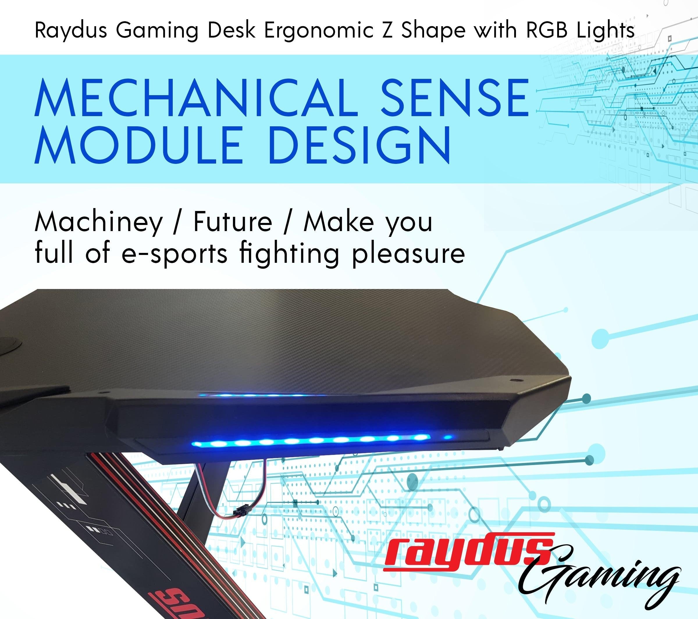Raydus Gaming Z shaped PC RGB Desk Cup Holder and Headset Hook Deals499