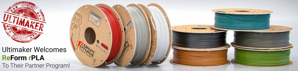 PLA Filament FormFortura ReForm - rPLA available in 8 colors - 3D Printer Filament FORMFUTURA