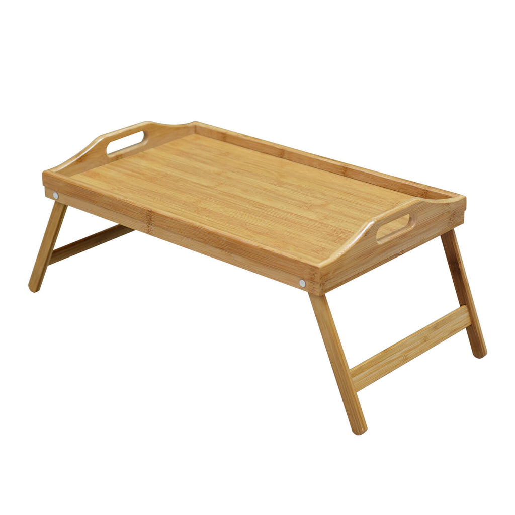 Wooden Folding Tray Bamboo Fold Up Lap Tray Tea Coffee Table Breakfast Deals499