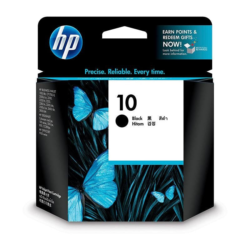 HP #10 Black Ink Cartridge C4844A HP