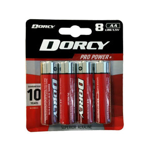 DORCY 8AA Alkaline Batteries DORCY