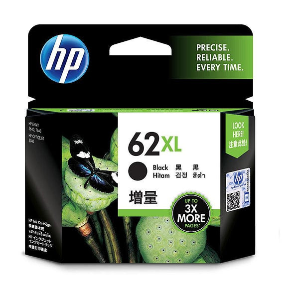 HP #62XL Black Ink C2P05AA HP