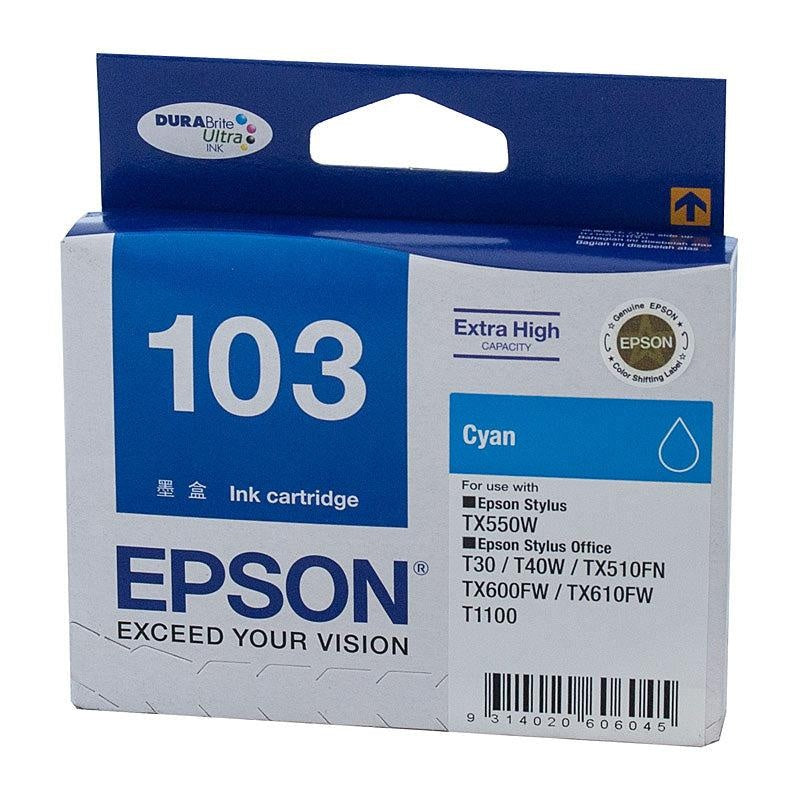 EPSON 103 EHY Cyan Ink Cartridge EPSON