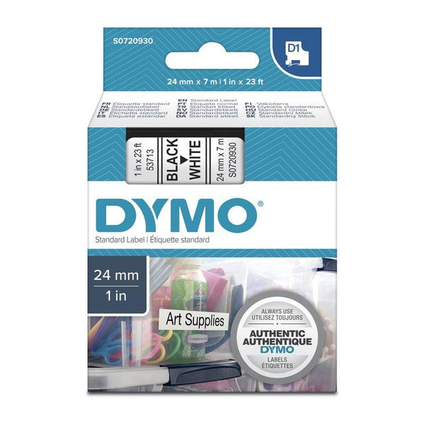 DYMO Black on White 24mmx7m Tape DYMO