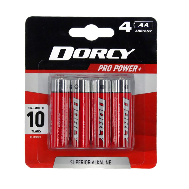 DORCY 4AA Alkaline Batteries DORCY
