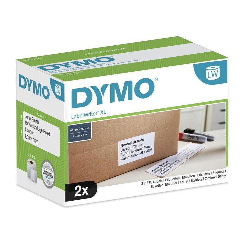 DYMO LW 102mm x 59mm White (x2 DYMO