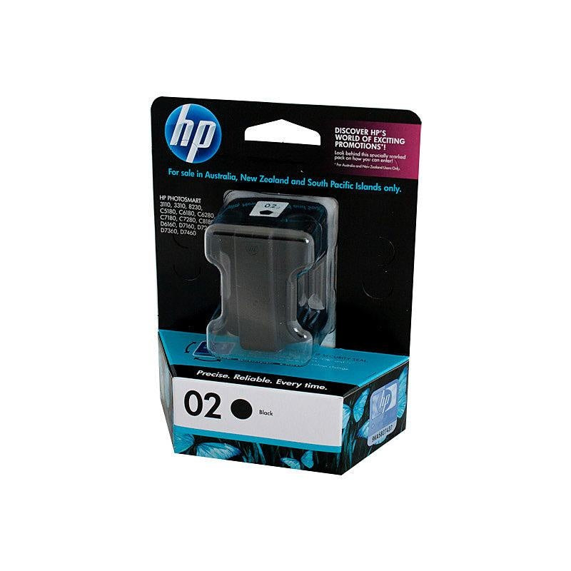 HP #02 Black Ink Cartridge C8721WA HP