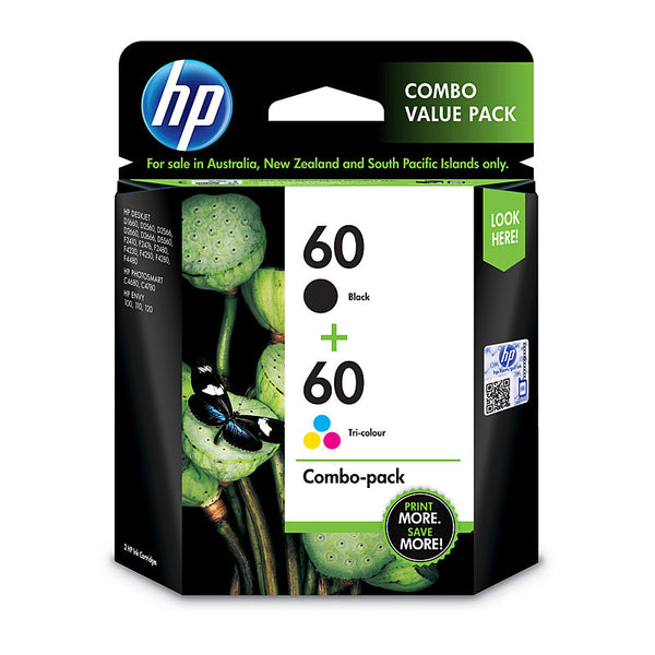 HP #60 Black & Colour Ink Pack HP