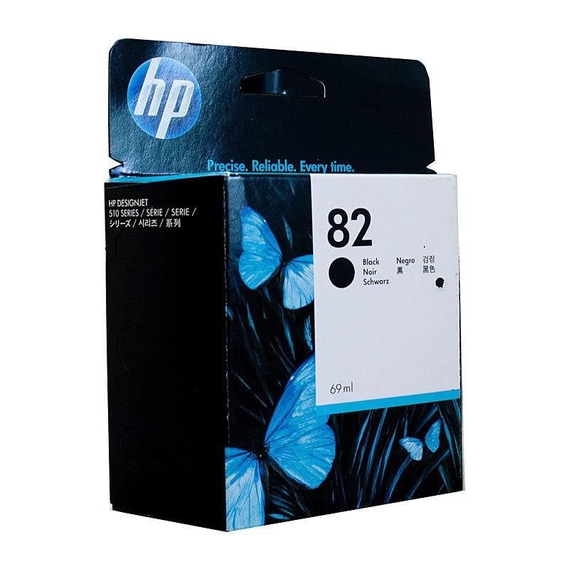 HP #82 Black Ink Cartridge CH565A HP