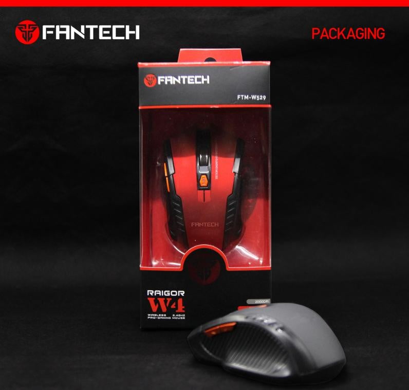Fantech W4 Raigor Wireless Gaming Mouse Red Deals499