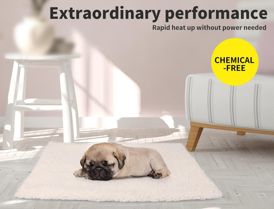 PaWz Heated Pet Bed Heating Pad Dog Beds Bedding Soft Mattress Cushion Pillow M Deals499