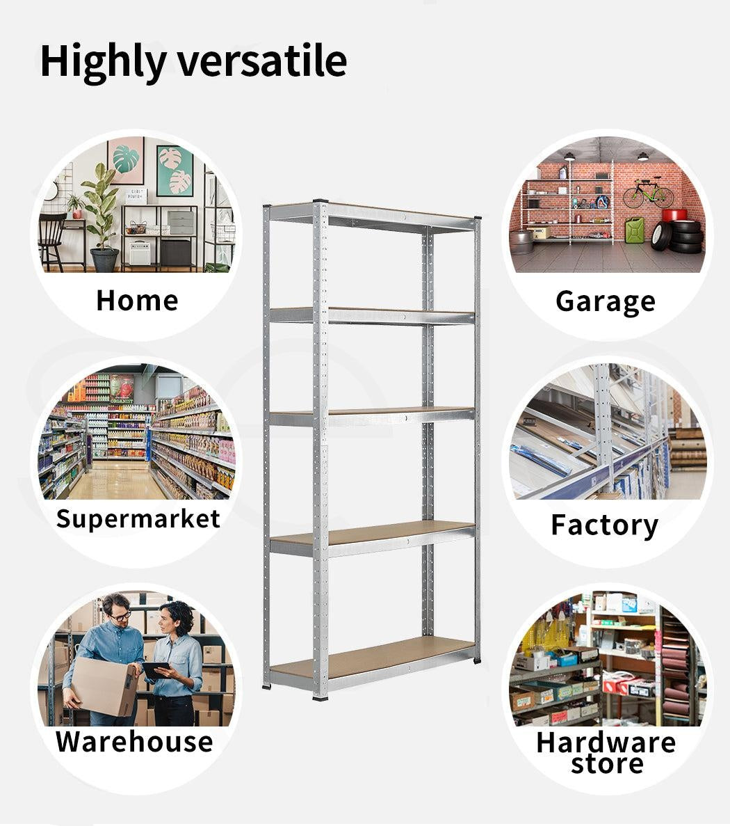 1.8x0.9M Warehouse Shelving Racking Steel Pallet Garage Shelves Storage Rack Deals499