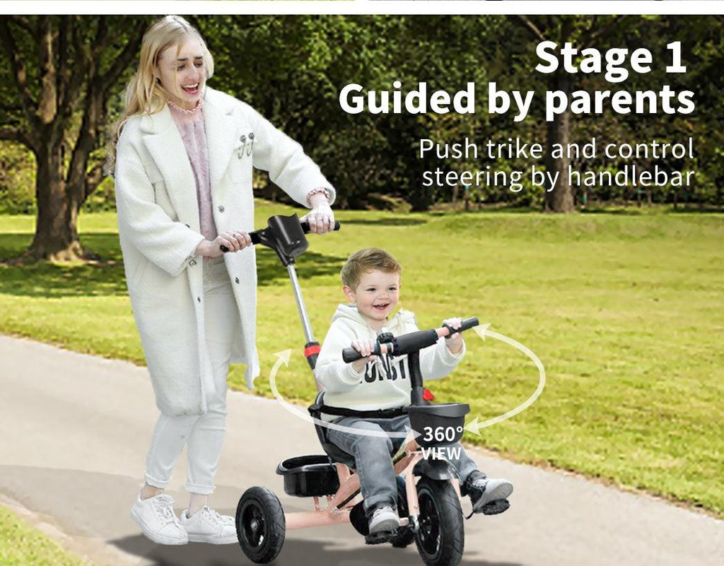 BoPeep Baby Walker Kids Tricycle Ride On Trike Toddler Balance Bicycle Pink Deals499