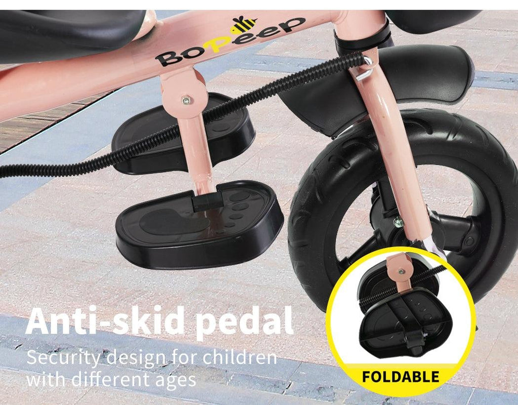 BoPeep Baby Walker Kids Tricycle Ride On Trike Toddler Balance Bicycle Pink Deals499