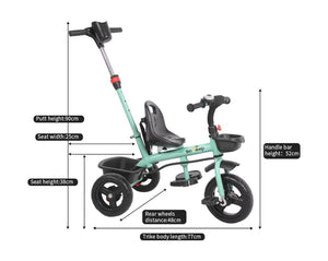BoPeep Baby Walker Kids Tricycle Ride On Trike Bike Toddler Balance Bicycle Deals499