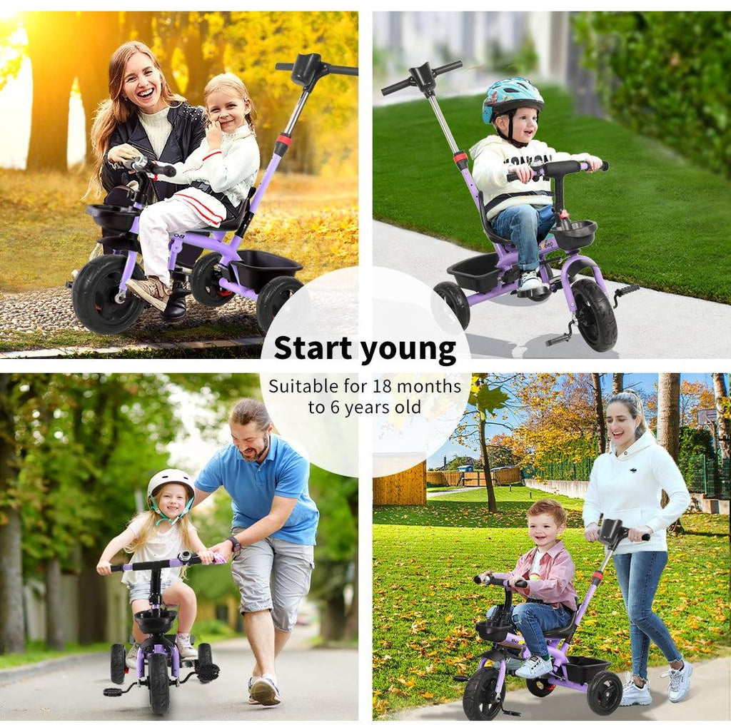 BoPeep Baby Walker Kids Tricycle Ride On Trike Toddler Balance Bicycle Pink Deals499