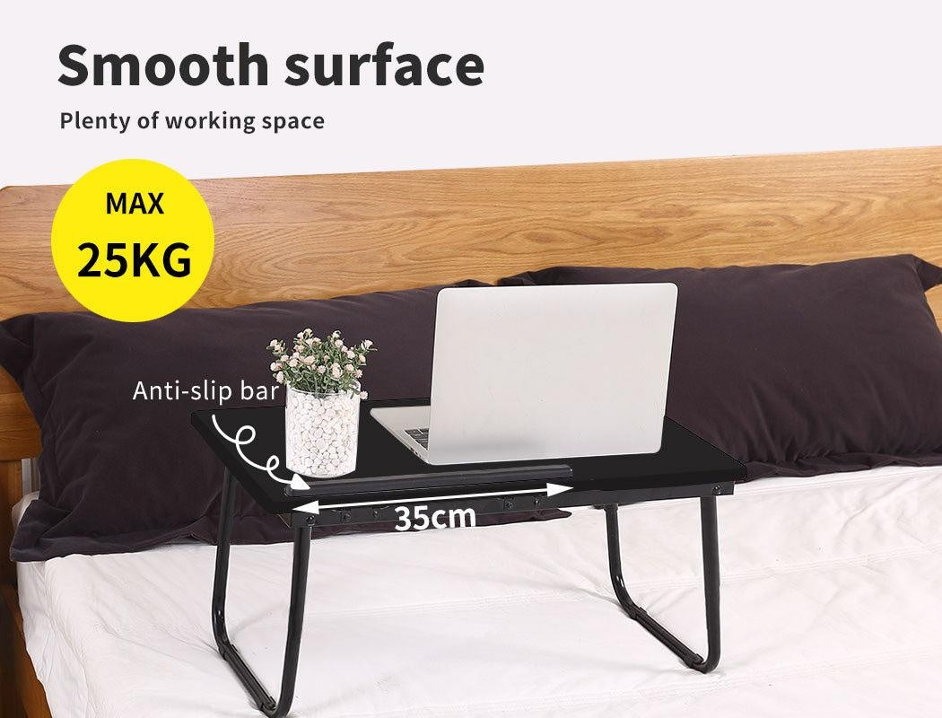 Foldable Bed Tray Laptop Table Stand Tablet Portable Tables Black Deals499